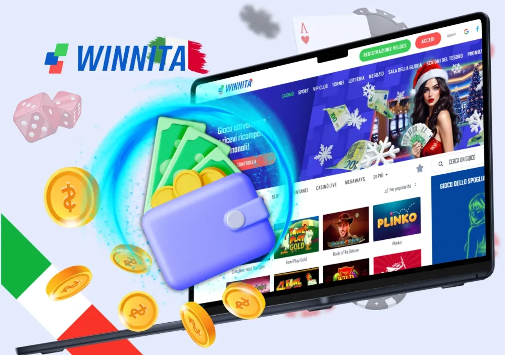 Registrazione veloce su Winnita Casino e attivazione bonus di benvenuto